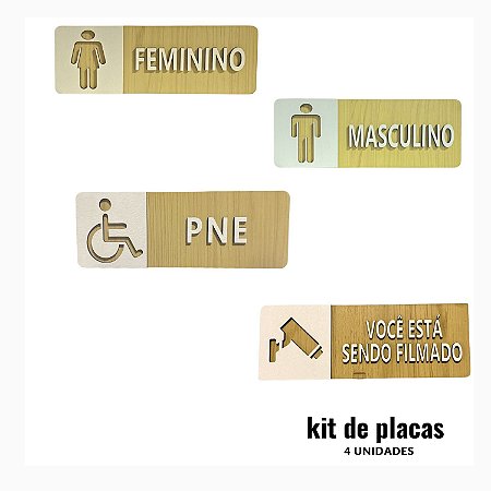 Kit Placa Sinalização