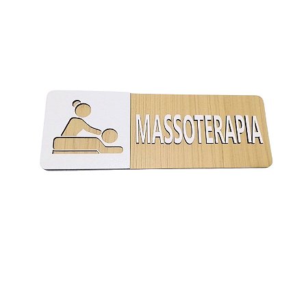 Placa Sinalização Massoterapia