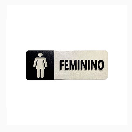 Kit Placa Sinalização WC Feminino Masculino