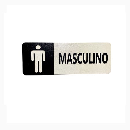 Placa Sinalização WC Masculino