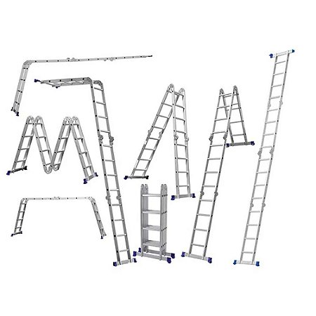 Escada Multifuncional Mor 4x4 16 Degraus S/Plataforma