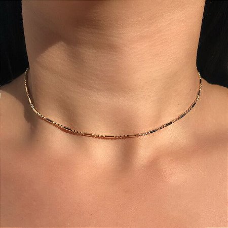 Choker 3 Bolinhas e 1 Palitinho