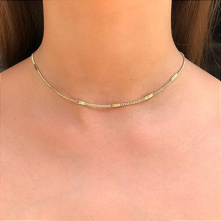 Choker Elo Português Pequeno