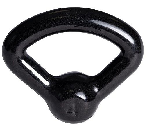 Kettlebell Emborrachado 4 KG - Preto