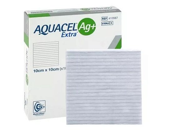 Curativo Aquacel AG+Extra 10x10 cm Estéril - Casa da Acessibilidade