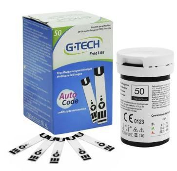 Tiras para Medir Glicose G-TECH LITE - 50 tiras