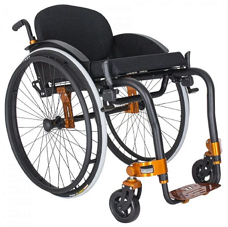Cadeira De Rodas Monobloco MB4 Extreme - Laranja