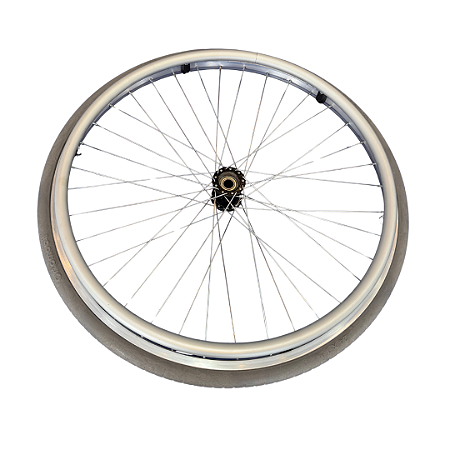 Kit Roda Traseira Maciço 24" (RAIADA)