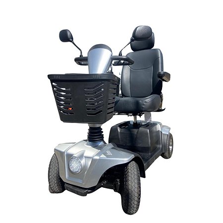 Scooter Elétrica Cs Dobrável Até 150 Kg cor Prateado