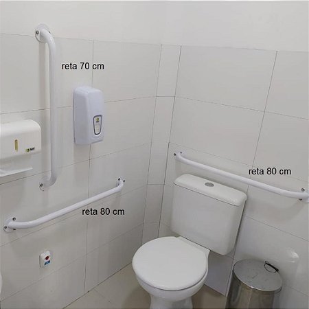 Kit Barras de Apoio para Banheiro Acessivel