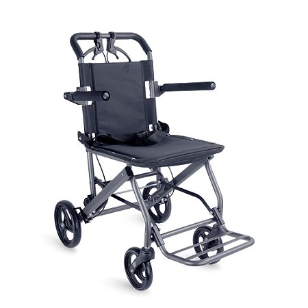 Cadeira de Rodas de Transporte Dobrável AC20 Leve e Prática