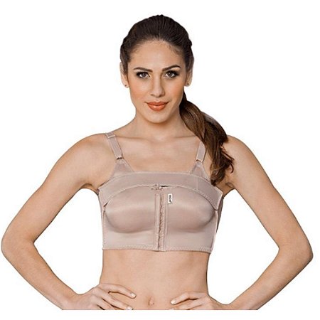 Sutiã Fecho Frontal Busto Flexível Contenção Protése Macom P