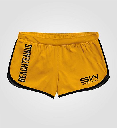 Shorts Feminino | Beach Tennis | Colors | Mostarda - Sand Walk Brasil, a  marca dos esportes de areia