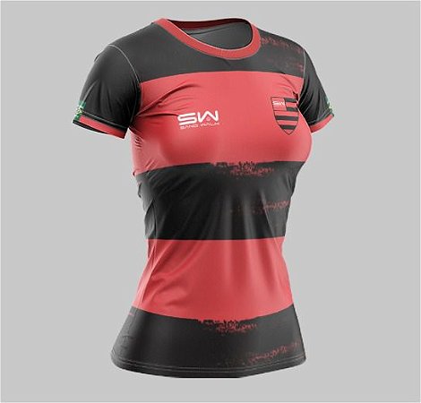 Camiseta Feminina | Coleção Manto | Preta e Vermelha