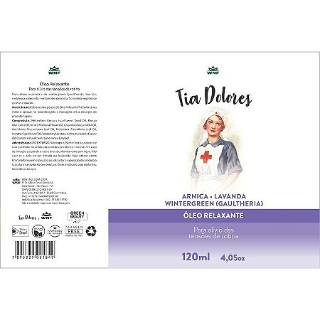 Óleo Relaxante - Tia Dolores - WNF - 120ml