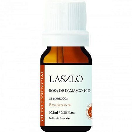 ÓLEO ESSENCIAL DE ROSA DE DAMASCO 10% (DILUÍDA) - LASZLO - 10,1ML