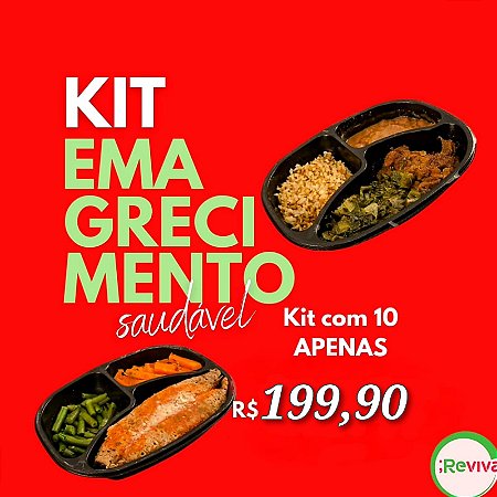 Kit Emagrecimento Saudável - 10 Refeições 300g cada