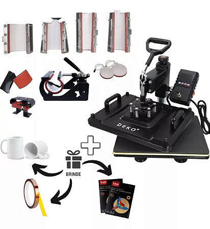 Prensa Multifuncional 10x1 Deko + Brindes - 110v/220v
