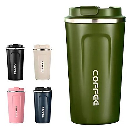 COPO TÉRMICO  COFFEE DTF - 510 ML - COM TAMPA (SEM RESINA)