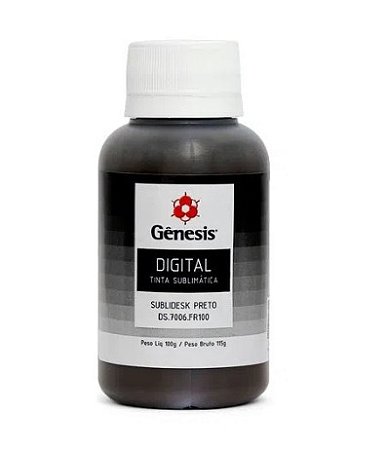 Tinta para Sublimação Gênesis 100ml Preta