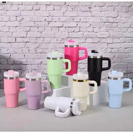 Caneca Térmica Com Canudo 600ml - DTF (Sem Resina)