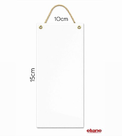 Azulejo 10x15 Branco Brilho c/ Sisal - Eliane