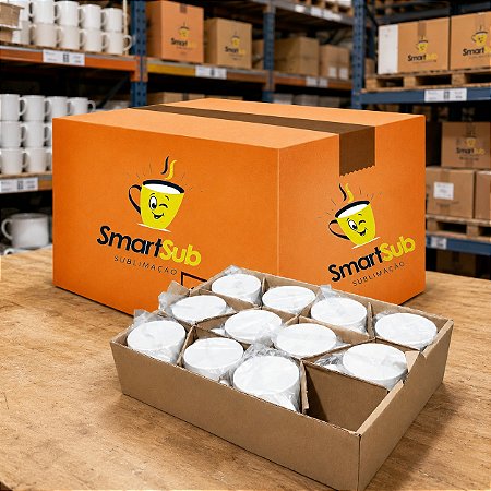 Kit 36 Canecas Smart Sub P/ SUBLIMAÇÃO 325ML – LINHA LIVE