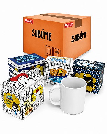 Caneca Sublime + Caixinha Temática Dia dos Pais - 6 Unidades