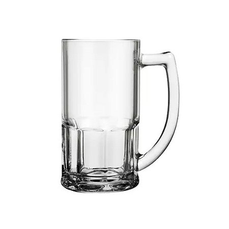 Caneca de Chopp Vidro 340 ml Bristol-Transparente