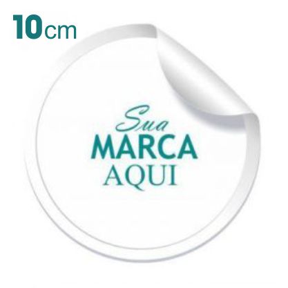 Etiqueta Adesiva 10x10cm Vinil Branco Personalizado – Mod.: ADE1010