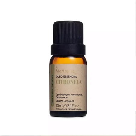 Óleo Essencial Citronela Via Aroma 10ml Para Difusor