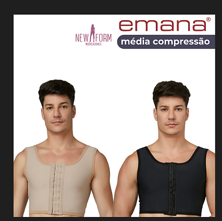 Cinta Colete para Ginecomastia Emana - Ref. EM105 - New Form