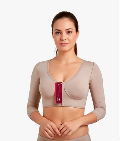 Sutiã Pós-cirúrgico Mangas Lipo Braços Tecido Emana New Form