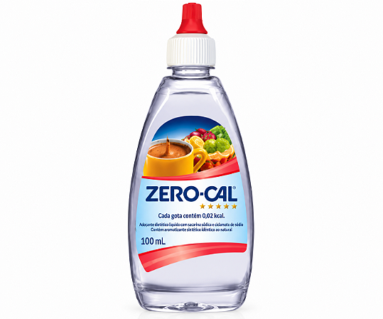 Adoçante Líquido Zero-Cal Sacarina 100ml