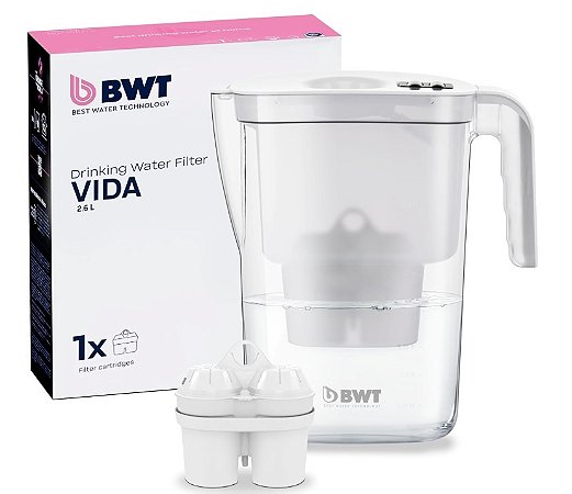JARRA BWT - VIDA 2.6 LITROS - COM CONTADOR MANUAL COM 06 FITROS CAIXA 5+1