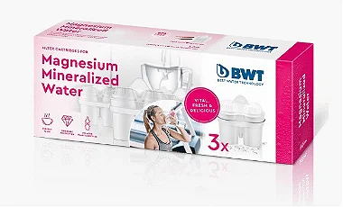 KIT  3 FILTROS MINERALIZADORES COM MAGNÉSIO BWT  - GRÁTIS GARRAFA INFANTIL BWT
