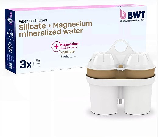 KIT COM 3 FILTROS MINERALIZADORES COM MAGNESIO + SILICATO