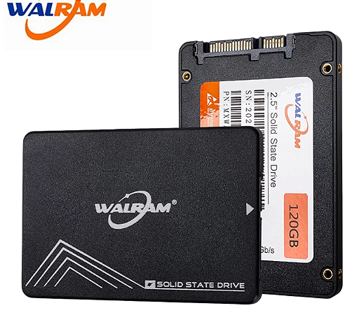 SSD 120GB SATA Walram, Leitura 450MB/s, Gravação 450MB/s