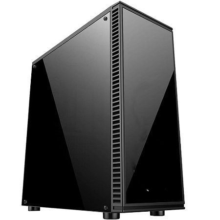 Gabinete Gamer Bluecase BG-014 sem Fonte, USB 3.0, Preto com Lateral em Acrílico - BG014GCASE