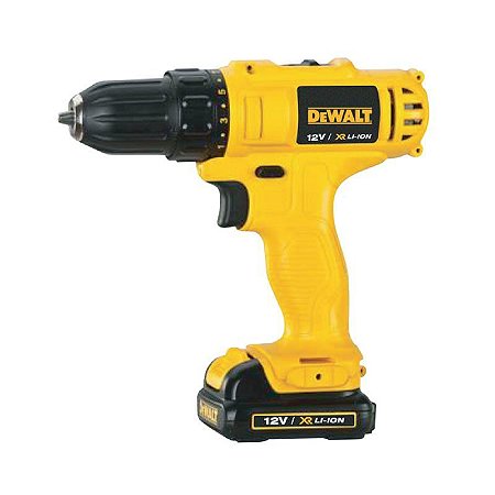 Parafusadeira/Furadeira 3/8 Pol. à Bateria 12V Max Íon Lítio 1,3Ah - DEWALT-DCD700LC1-B2