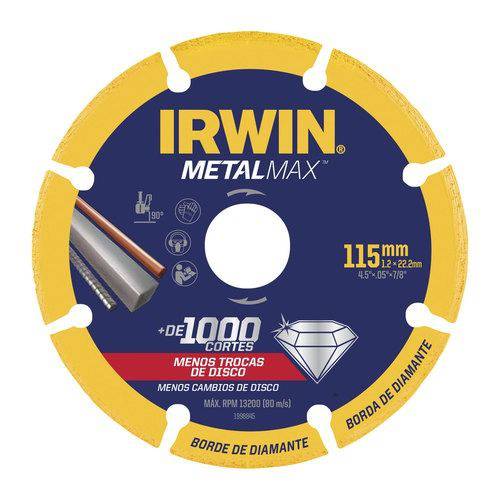 Disco De Corte Diamantado Para Metalmax 4.5  Irwin