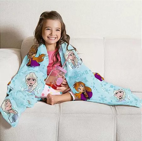 Manta Fleece de Sofá Infantil - Frozen