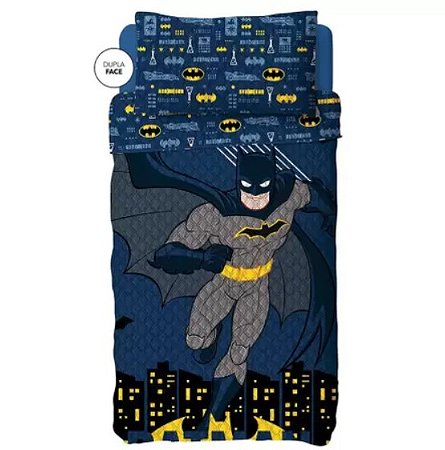 Colcha Bouti Dupla Face Infantil - Batman