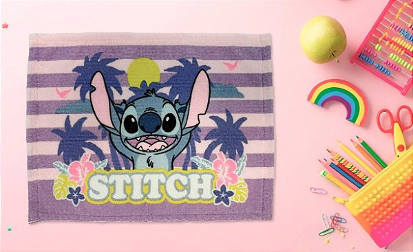 Toalha Aveludada de Lancheira - Stitch