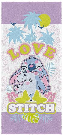 Toalha de Banho Felpuda Infantil - Stitch