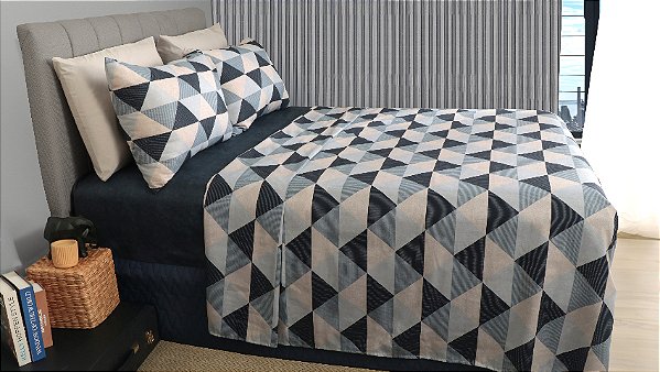 Jogo de Lençol Duplo Casal - Realce Premium