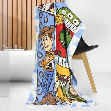 Toalha de Banho Felpuda Infantil - Toy Story