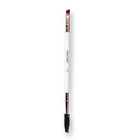 Pincel Macrilan P17 Duplo Chanfrado e Escova Sobrancelhas