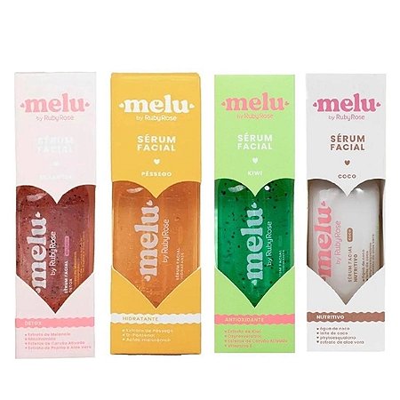 Sérum Facial Melu by Ruby Rose - Melancia - Pêssego - Kiwi - Coco