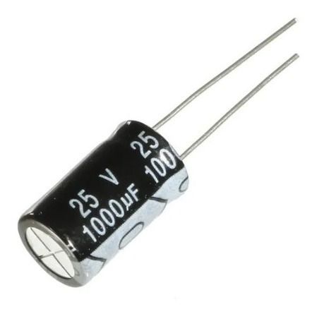 Capacitor Eletrolítico 100uF x 25V 105 Graus